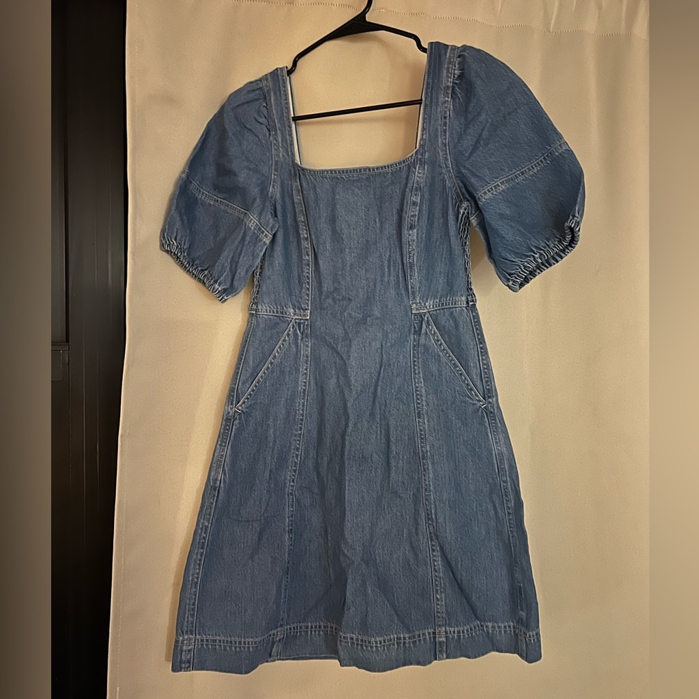 Madewell Indigo Smocked Dress
